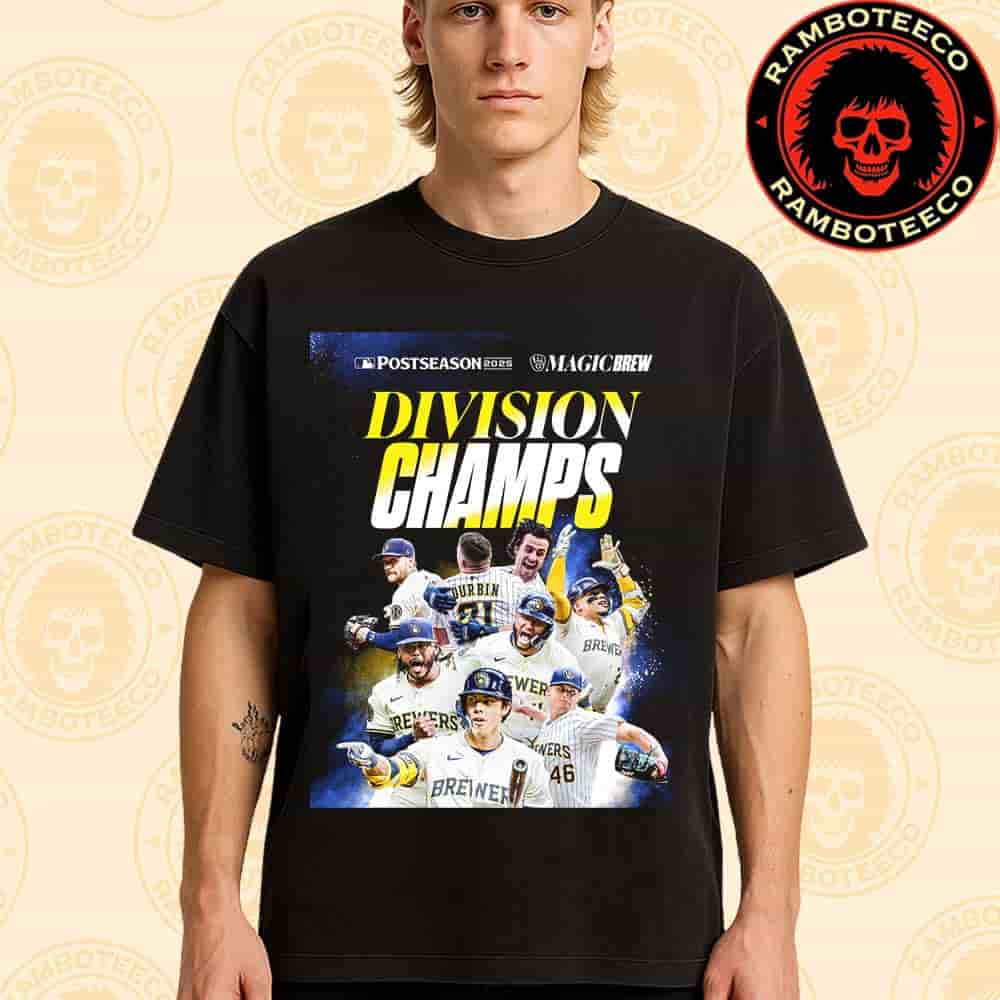 Congrats Milwaukee Brewers Winner NL Central Division Champions Postseason 2025 Merchandise Unisex T-Shirt