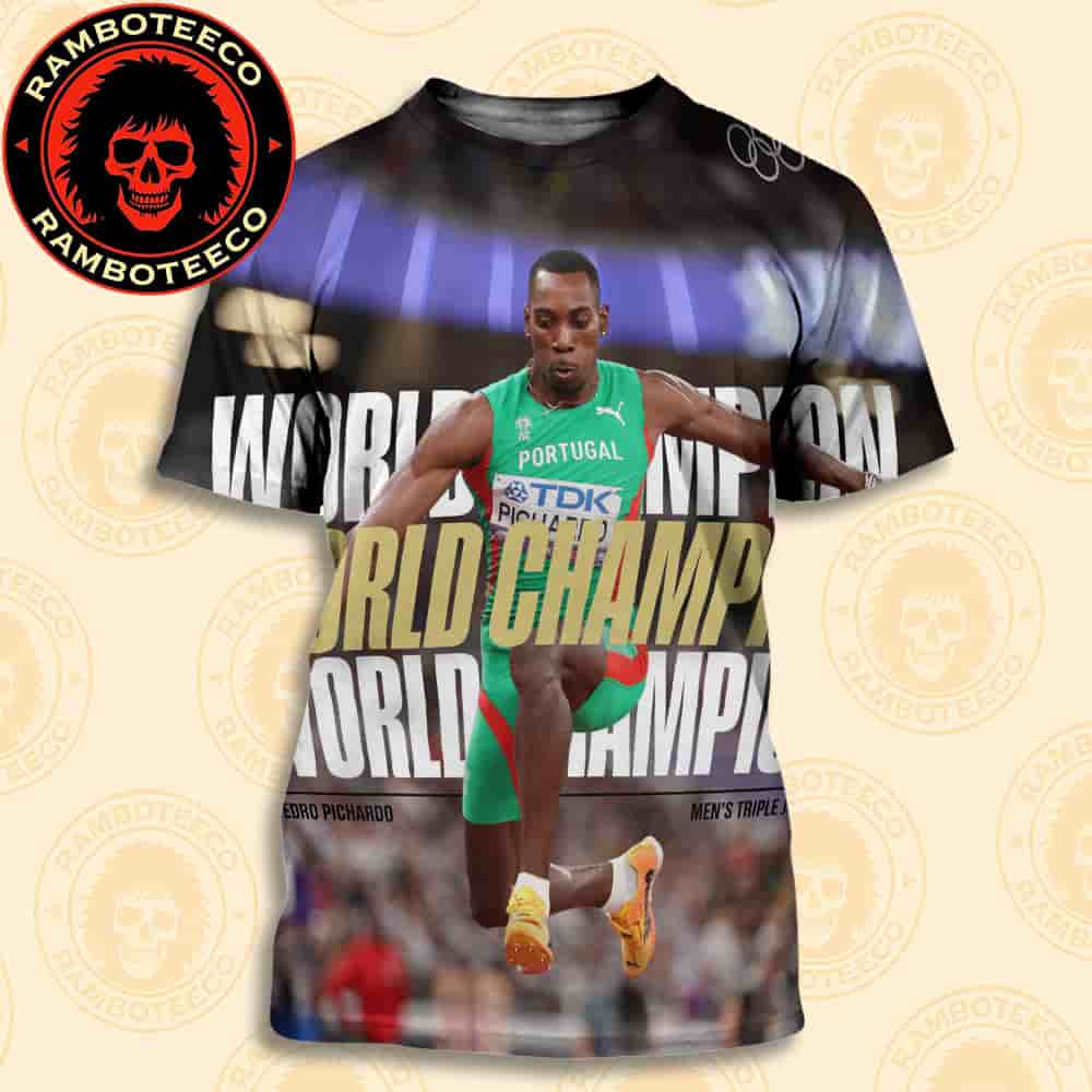Congrats Pedro Pichardo Portugal Team Winner World Athletics Championships Tokyo Men Triple Jump 2025 All Over Print T-Shirt