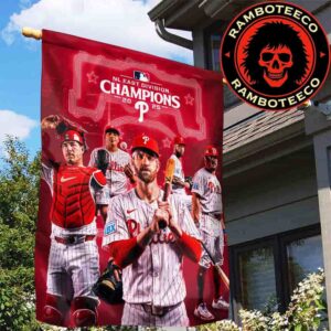 Congrats Philadelphia Phillies Back To Back Winner NL East Divison Champions 2025 Garden House Flag