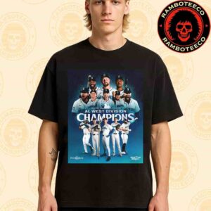 Congrats Seattle Mariners MLB Winner AL West Division Champions Postseason 2025 Merchandise Unisex T-Shirt