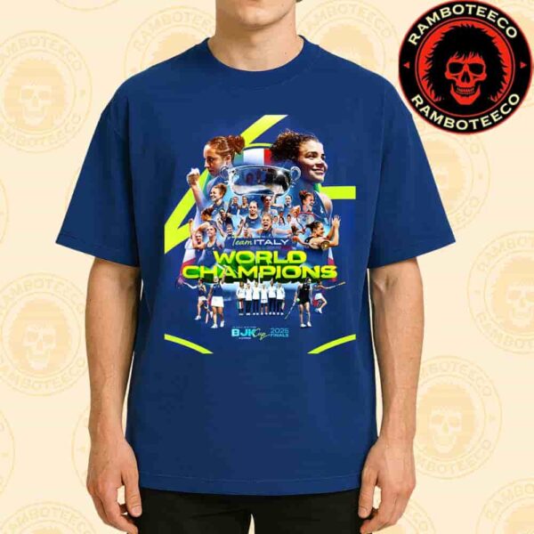 Congrats Team Italy World Champions The World Cup Of Tennis BJK Cup 2025 Final Unisex T-Shirt