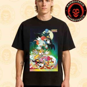 DC x Sonic the Hedgehog Happy Batman Day Celebrate Anniversary One Year Partnership Merchandise Unisex T-Shirt