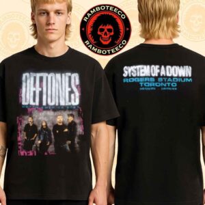 Deftones And System Of A Down Exclusive Merch Member Tee In Toronto Canada At Rogers Stadium On Sept 3-5 2025 Two Sided Unisex T-Shirt