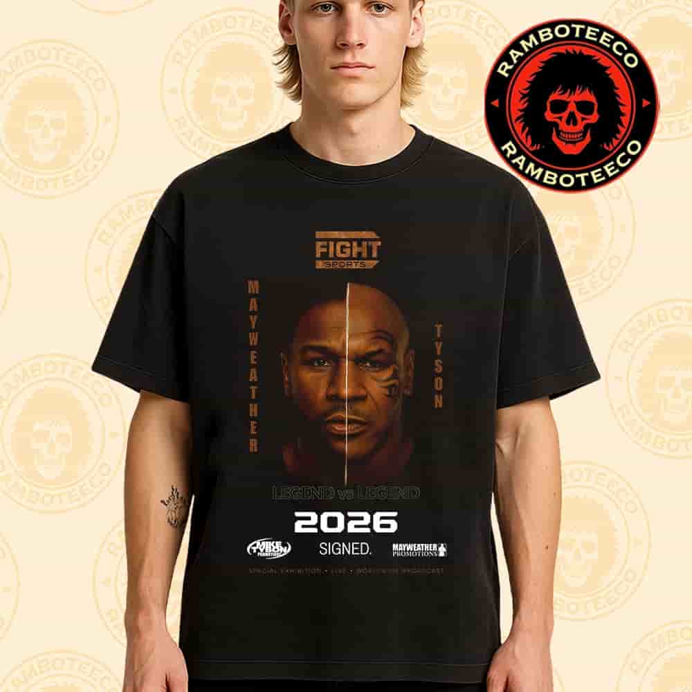 Floyd Mayweather Vs Mike Tyson Special Exhibition Fight Legend Vs Legend Spring 2026 Merchandise Unisex T-Shirt