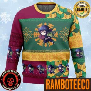 Giyu Tomioka Chibi Demon Slayer Anime Ape Chirstmas Gifts 2025 Xmas For Family And Friends Ugly Sweater
