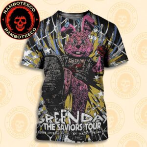 Green Day The Saviors Tour 2025 Concert Potser In Buenos Aires Argentina Sept 3rd 2025 At Estadio Huracan All Over Print T-Shirt