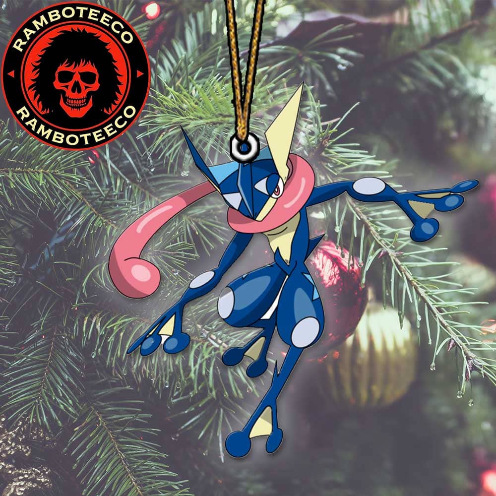Greninja Water Dark-type Pokemon Generation 6 Christmas Tree Decorations Ornament Greninja Water Dark-type Pokemon Generation 6 Christmas Tree Decorations Ornament
