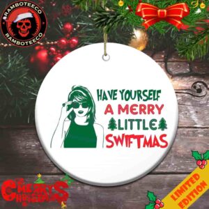 Have Yourself A Merry Little Swiftmas Taylor Swift SVG Christmas Tree Decorations Ornament