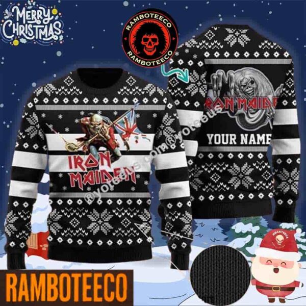 Iron Maiden Chirstmas Gifts 2025 Xmas For Family And Friends Ugly Sweater
