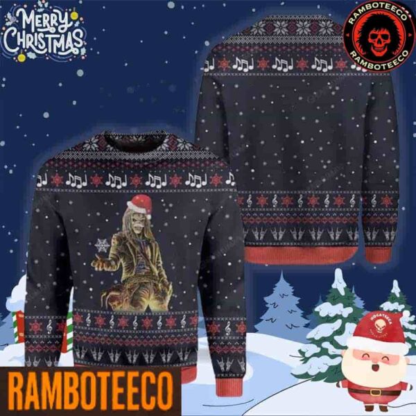 Iron Maiden Santa Skull Chirstmas Gifts 2025 Xmas For Family And Friends Ugly Sweater