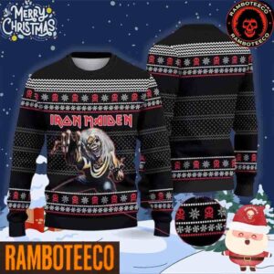 Iron Maiden Skull With Platinum Hair Chirstmas Gifts 2025 Xmas For Family And Friends Ugly Sweater