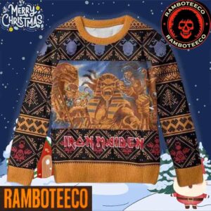 Iron Maiden With Skull Sphinx Chirstmas Gifts 2025 Xmas For Family And Friends Ugly Sweater