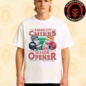 Kansas City Chiefs Vs Philadelphia Eagles NFL In Kansas City MO On Sept 14th 2025 Season Opener Matchup Merchandise Unisex T-Shirt