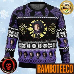 Kokushibo Chibi Demon Slayer Anime Ape Chirstmas Gifts 2025 Xmas For Family And Friends Ugly Sweater