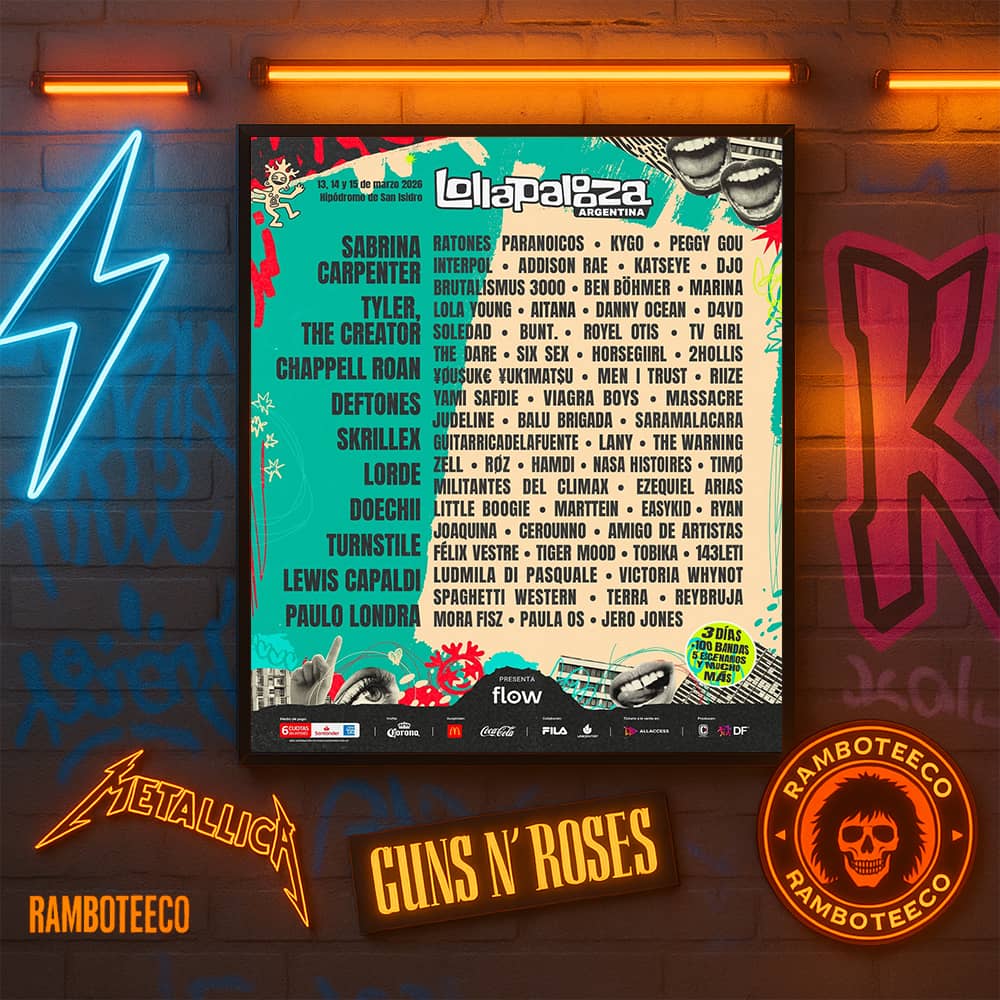 Lollapalooza South America Music Festival Argentina 2026 Lineup Poster At Hipodromo de San Isidro On 13,14,15 Mar 2026 Home Decor Poster Canvas Lollapalooza South America Music Festival Argentina 2026 Lineup Poster At Hipodromo de San Isidro On 13,14,15 Mar 2026 Home Decor Poster Canvas