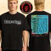 Lollapalooza South America Music Festival Brazil 2026 Lineup Poster At Autodromo de Interlagos Sao Paulo On 20,21,22 Mar 2026 Merch Two Sided T-Shirt