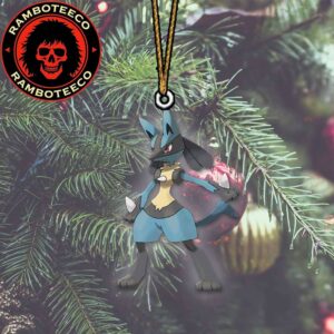 Lucario Fighting Steel-type Pokemon Christmas Tree Decorations Ornament