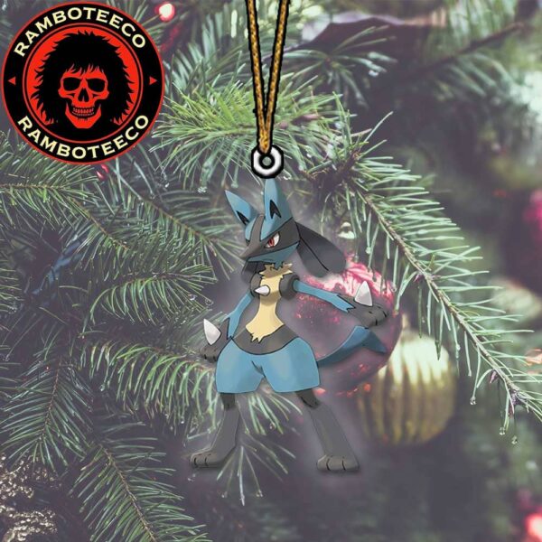 Lucario Fighting Steel-type Pokemon Christmas Tree Decorations Ornament
