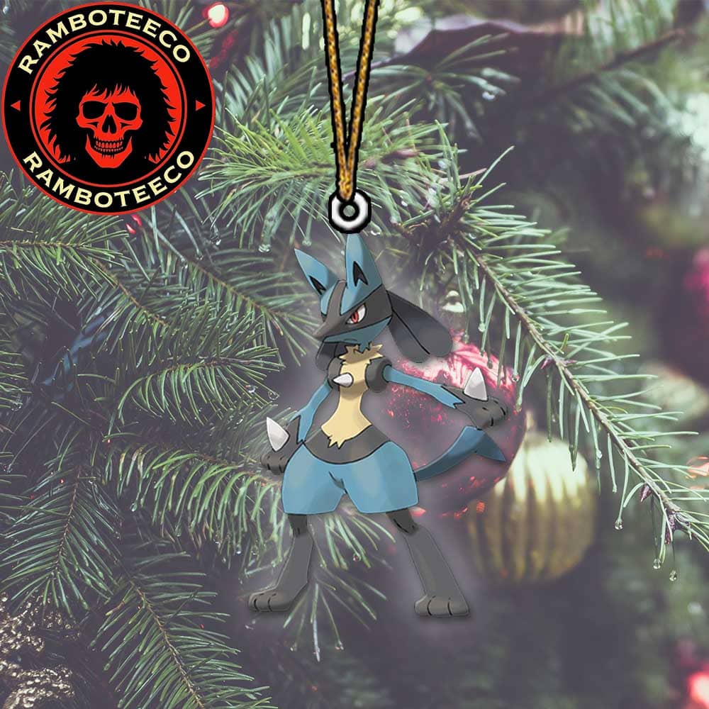 Lucario Fighting Steel-type Pokemon Christmas Tree Decorations Ornament Lucario Fighting Steel-type Pokemon Christmas Tree Decorations Ornament