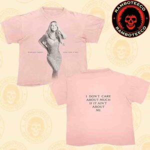 Mariah Carey Official Merch Here For It All I Don’t Care About Much If It Aint About Mi Pink Two Sided T-Shirt