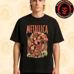 Metallica Exclusive Tee New Hero Of The Day Poster Art By Puis Calzada Merchandise Unisex T-Shirt