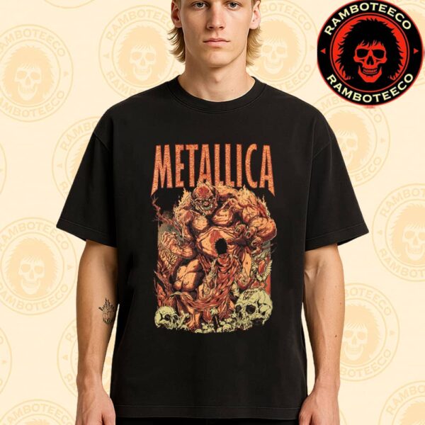 Metallica Exclusive Tee New Hero Of The Day Poster Art By Puis Calzada Merchandise Unisex T-Shirt