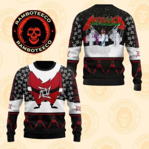 Metallica Heavy Metal Master Of Puppets Album Santa Claus Chirstmas Gifts 2025 Xmas For Family And Friends Ugly Sweater