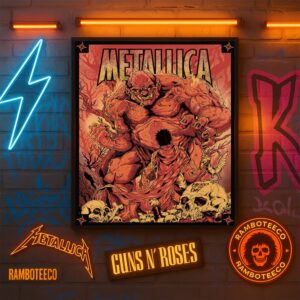 Metallica Hero Of The Day Poster Song Celebrate The Release Of Load Art By Puis Calzada 2025 Screen Printed Poster Canvas