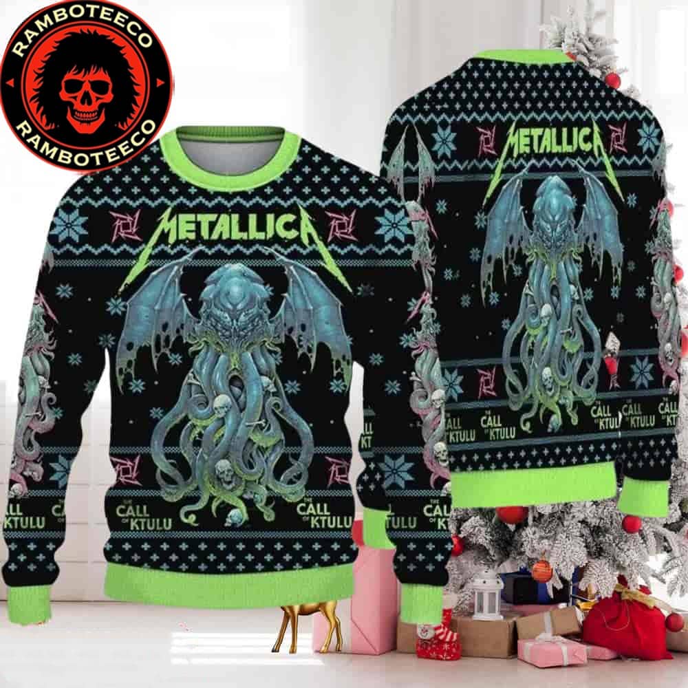 Metallica The Call Of Ktulu Chirstmas Gifts 2025 For Family And Friends Ugly Sweater Metallica The Call Of Ktulu Chirstmas Gifts 2025 For Family And Friends Ugly Sweater