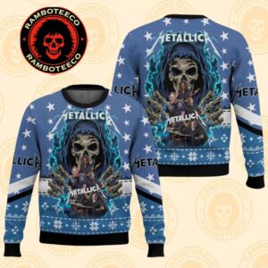 Metallica Trapped Under Ice Chirstmas Gifts 2025 Xmas For Family And Friends Ugly Sweater