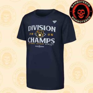 Milwaukee Brewers Fanatics 2025 NL Central Division Champions Locker Room T-Shirt