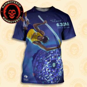 Mondo Duplantis Out Of This World 6.30m On His Third Attempt To Set His 14th World Record In World Athletics Championships Tokyo 2025 All Over Print T-Shirt