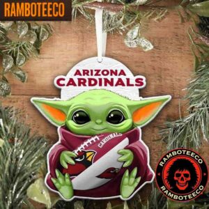 NFL Arizona Cardinals Special Baby Yoda Star Wars Movies Football Christmas Tree Decorations Ornament