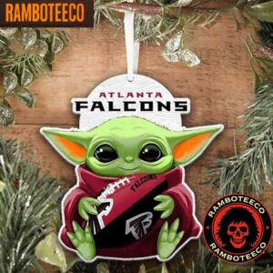 NFL Atlanta Falcons Special Baby Yoda Star Wars Movies Christmas Tree Decorations Ornament