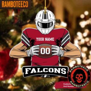 NFL Atlanta Falcons Special Football Game Player Christmas Tree Decorations Ornament