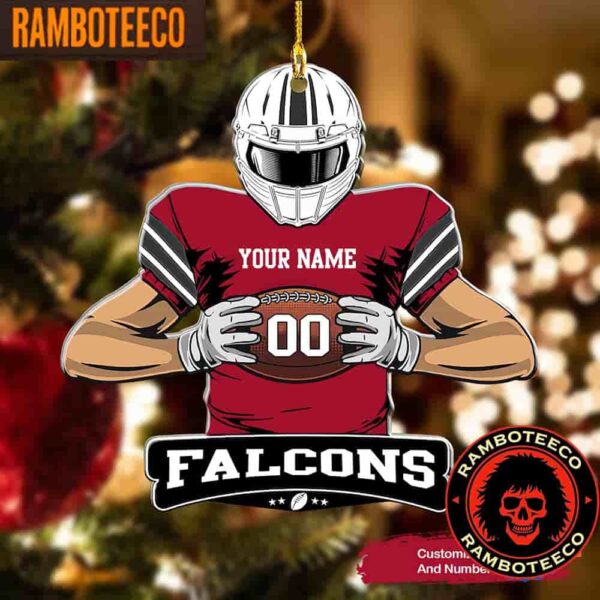 NFL Atlanta Falcons Special Football Game Player Christmas Tree Decorations Ornament