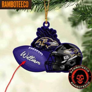 NFL Baltimore Ravens Football Helmets Christmas Tree Decorations Ornament