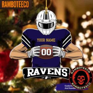 NFL Baltimore Ravens Special Football Game Player Christmas Tree Decorations Ornament