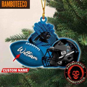 NFL Carolina Panthers Football Helmets Christmas Tree Decorations Ornament