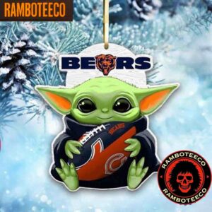 NFL Chicago Bears Special Baby Yoda Star Wars Movies Christmas Tree Decorations Ornament