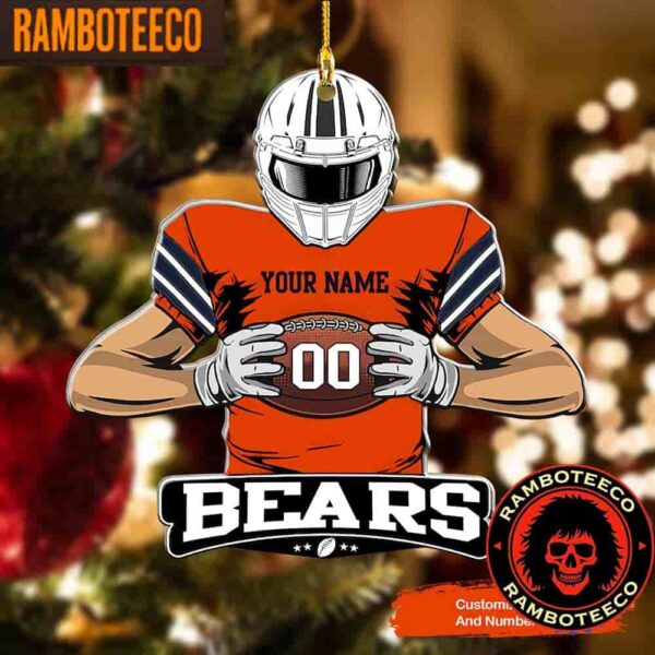 NFL Chicago Bears Special Football Game Player Christmas Tree Decorations Ornament