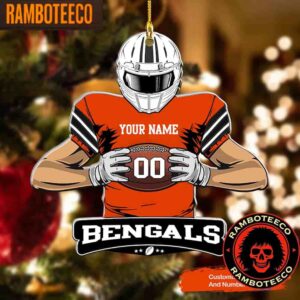 NFL Cincinati Bengals Special Football Game Player Christmas Tree Decorations Ornament