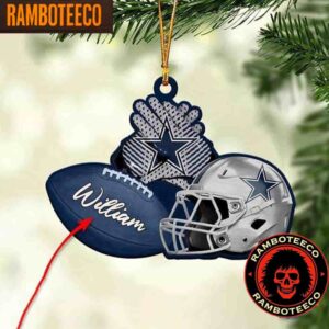 NFL Dallas Cowboys Football Helmets Christmas Tree Decorations Ornament