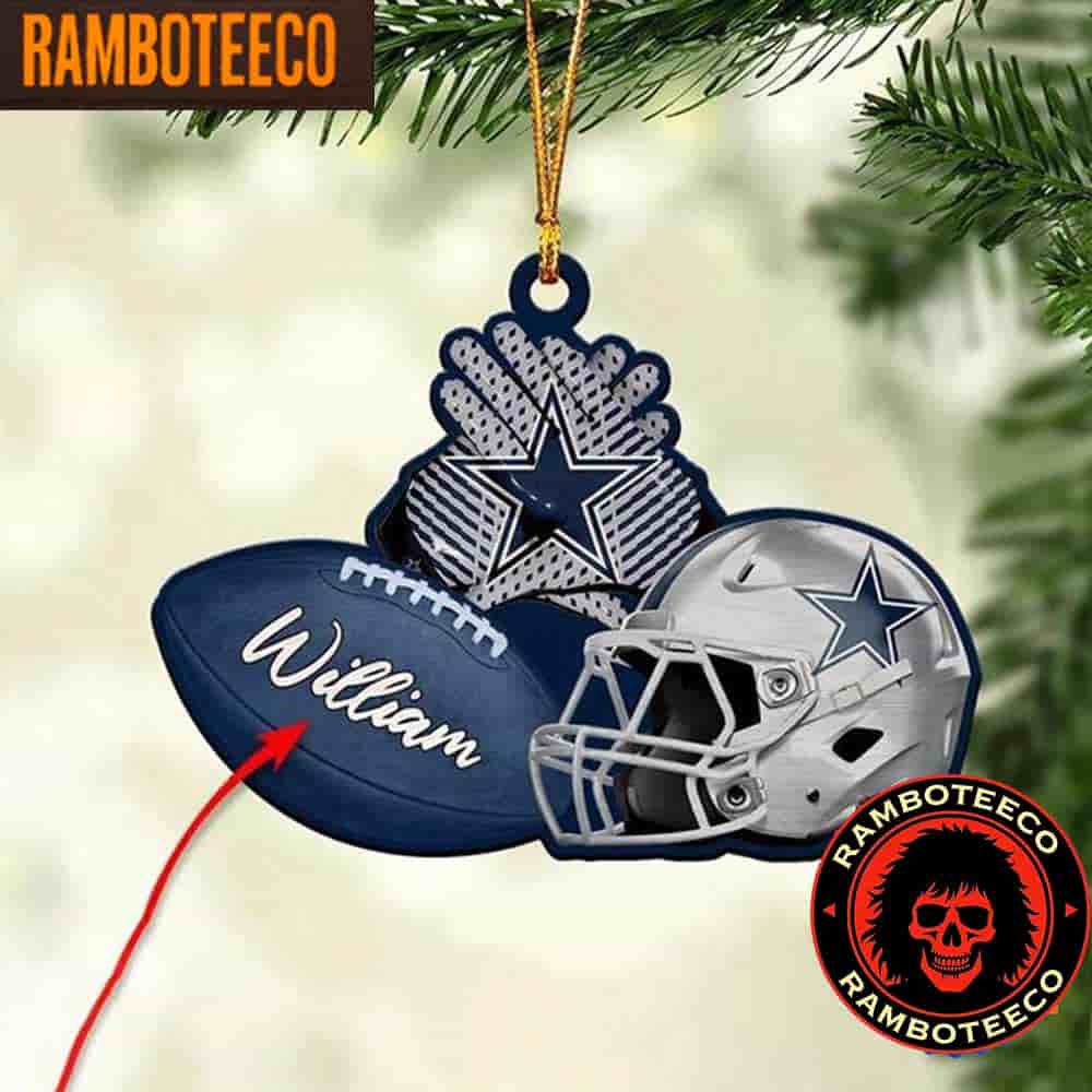 NFL Dallas Cowboys Football Helmets Christmas Tree Decorations Ornament NFL Dallas Cowboys Football Helmets Christmas Tree Decorations Ornament