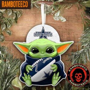 NFL Dallas Cowboys Special Baby Yoda Star Wars Movies Christmas Tree Decorations Ornament