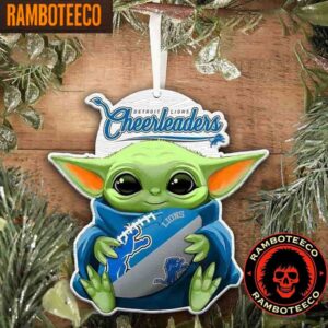 NFL Detroit Lions Special Baby Yoda Star Wars Movies Christmas Tree Decorations Ornament