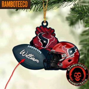 NFL Houston Texans Custom Football Helmets Christmas Tree Decorations Ornament