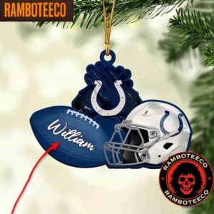NFL Indianapolis Colts Football Helmets Christmas Tree Decorations Ornament