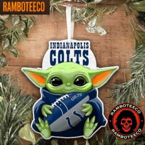 NFL Indianapolis Colts Special Baby Yoda Star Wars Movies Christmas Tree Decorations Ornament