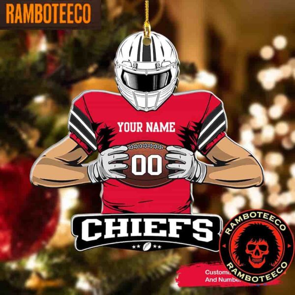 NFL Kansas City Chiefs Special Football Game Player Christmas Tree Decorations Ornament
